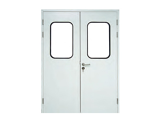 double clean room door