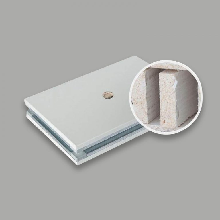 Glass magnesium hollow sandwich panel