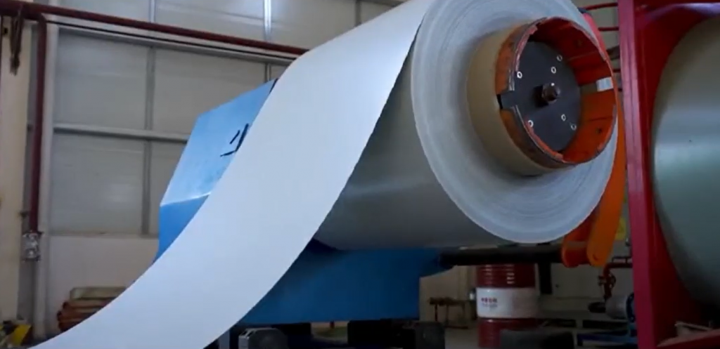 Material preparation of PU sandwich panel